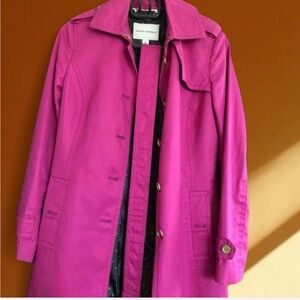 Banana Republic Fuchsia Trench Coat